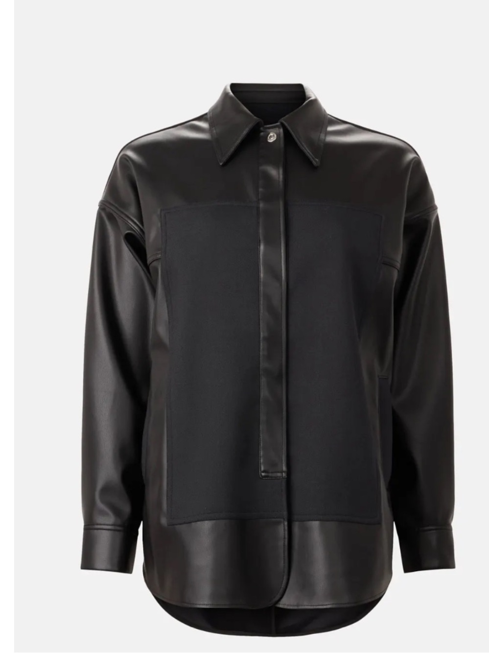 3.1 Phillip Lim Mixed Media Shirt Jacket, Size: S - Picture 6 of 15